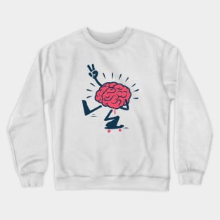 Peace brain Crewneck Sweatshirt